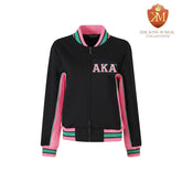 AKA Black Air Tech Fleece Warm Up Jacket